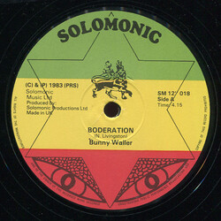 Bunny Wailer Boderation USED VINYL 12INCH 45 RPM
