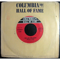 Willie Nelson Mona Lisa / Angel Flying Too Close To The Ground USED VINYL 7INCH 45 RPM SINGLE STYRENE STEREO