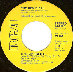 New Birth It's Impossible / Honeybee USED VINYL 7INCH 45 RPM PROMO STEREO
