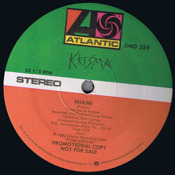 Krisma Miami USED VINYL 12INCH 33 S RPM PROMO