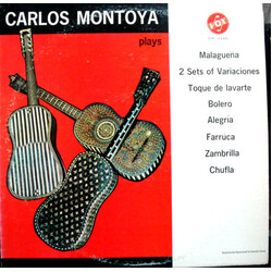 Carlos Montoya Carlos Montoya Plays Malagueña, 2 Sets Of Variaciones, Toque De Lavarte, Bolero, Alegria, Farruca, Zambrilla, Chufla Vinyl LP USED