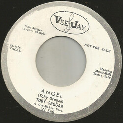 Toby Grogan Angel USED VINYL 7INCH 45 RPM SINGLE PROMO