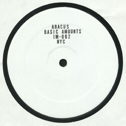 Abacus Basic Amounts USED VINYL 12INCH 33 S RPM SINGLE SIDED WHITE LABEL