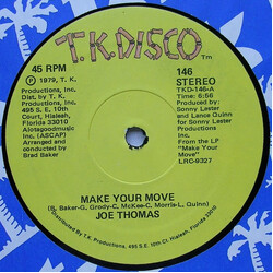 Joe Thomas Make Your Move / Get On Back USED VINYL 12INCH 45 RPM
