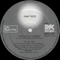 Jimmy Ross Fall In To A Trance VINYL 12" USED