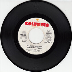 Maxine Weldon Maggie's Farm USED VINYL 7INCH 45 RPM SINGLE PROMO STYRENE MONO