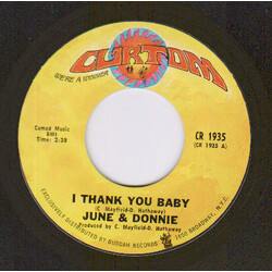 June Conquest / Donny Hathaway I Thank You Baby USED VINYL 7INCH 45 RPM STYRENE