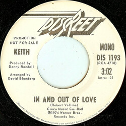 Keith (2) In And Out Of Love USED VINYL 7INCH 45 RPM PROMO STEREO MONO