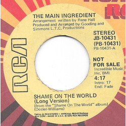 The Main Ingredient Shame On The World USED VINYL 7INCH 45 RPM PROMO