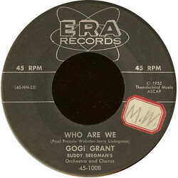 Gogi Grant Who Are We USED VINYL 7INCH 45 RPM SINGLE