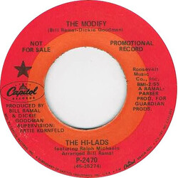 The Hi-Lads / Ralph Michaels (2) The Modify / Live A Little USED VINYL 7INCH 45 RPM SINGLE PROMO