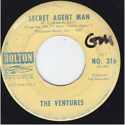 The Ventures Secret Agent Man / 007-11 USED VINYL 7INCH 45 RPM SINGLE PROMO