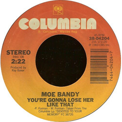 Moe Bandy You're Gonna Lose Her Like That USED VINYL 7INCH 45 RPM STYRENE STEREO
