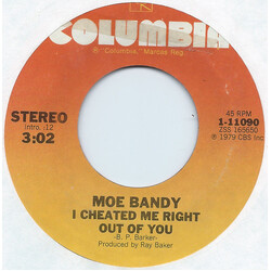 Moe Bandy I Cheated Me Right Out Of You / Honky Tonk Merry Go Round USED VINYL 7INCH 45 RPM STYRENE STEREO