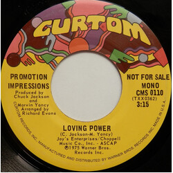 The Impressions Loving Power USED VINYL 7INCH 45 RPM PROMO STEREO MONO