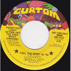 Leroy Hutson / The Free Spirit Symphony Feel The Spirit (In '76) USED VINYL 7INCH 45 RPM SINGLE PROMO MONO