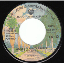 The Staples Sweeter Than The Sweet USED VINYL 7INCH 45 RPM PROMO STEREO MONO