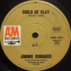 Jimmie Rodgers (2) Child Of Clay USED VINYL 7INCH 45 RPM SINGLE