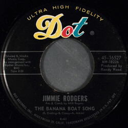 Jimmie Rodgers (2) The Banana Boat Song USED VINYL 7INCH SINGLE 45 RPM
