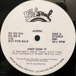 Aurra Keep Doin' It / Nasty Disposition Vinyl 12" USED