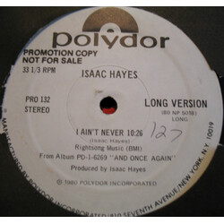 Isaac Hayes I Ain't Never USED VINYL 12INCH PROMO 33 S RPM
