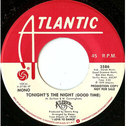 Kleeer Tonight's The Night (Good Time) USED VINYL 7INCH 45 RPM PROMO STEREO MONO