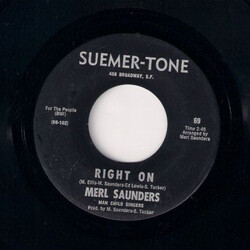 Merl Saunders / Man Child Singers Right On USED VINYL 7INCH 45 RPM