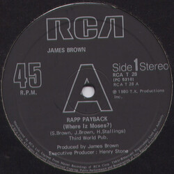 James Brown Rapp Payback (Where Iz Moses?) USED VINYL 12INCH