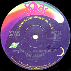 Shalamar Sweeter As The Days Go By USED VINYL 12INCH 45 RPM SINGLE
