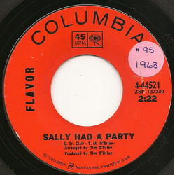 Flavor (4) Sally Had A Party USED VINYL 7INCH 45 RPM SINGLE