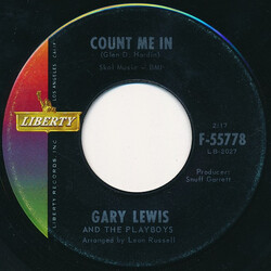 Gary Lewis & The Playboys Count Me In / Little Miss Go-Go USED VINYL 7INCH 45 RPM SINGLE