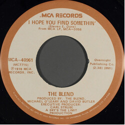 The Blend I Hope You Find Somethin' / I'm Gonna Make You Love Me Vinyl 7" USED