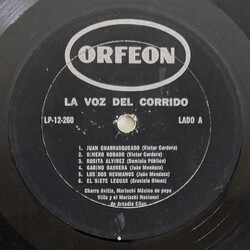 Francisco "El Charro" Avitia La Voz Del Corrido Vinyl LP USED