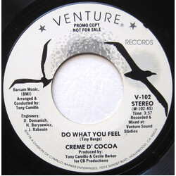 Creme D'Cocoa Do What You Feel USED VINYL 7INCH 45 RPM PROMO