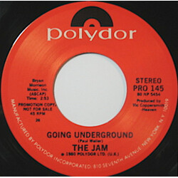 The Jam Going Underground USED VINYL 7INCH SINGLE PROMO 45 RPM