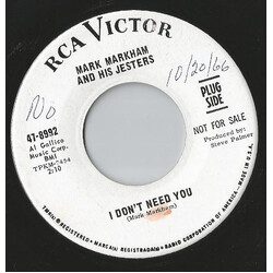 Mark Markham & The Jesters I Don't Need You / Marlboro Country USED VINYL 7INCH 45 RPM PROMO