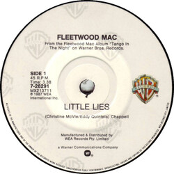 Fleetwood Mac Little Lies USED VINYL 7INCH 45 RPM SINGLE