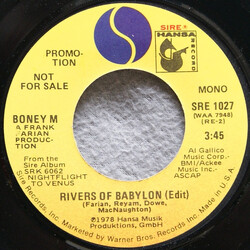 Boney M. Rivers Of Babylon (Edit) USED VINYL 7INCH 45 RPM PROMO SINGLE MONO STEREO