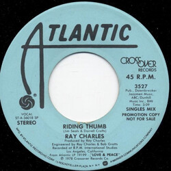 Ray Charles Riding Thumb USED VINYL 7INCH 45 RPM PROMO STEREO