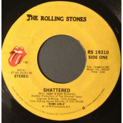 The Rolling Stones Shattered Vinyl 7" USED