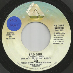 GQ Sad Girl USED VINYL 7INCH 45 RPM SINGLE