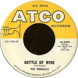 The Fireballs Bottle Of Wine / Can't You See I'm Tryin' VINYL 7" USED