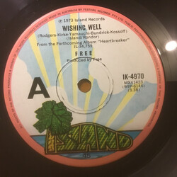 Free Wishing Well USED VINYL 7INCH 45 RPM SINGLE