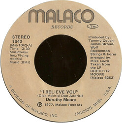 Dorothy Moore I Believe You VINYL 7" USED