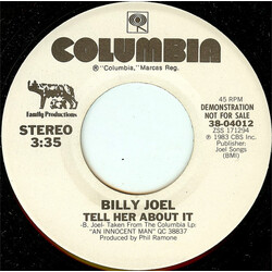 Billy Joel Tell Her About It USED VINYL 7INCH 45 RPM SINGLE PROMO STEREO