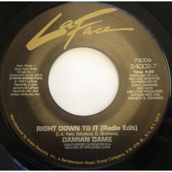 Damian Dame Right Down To It USED VINYL 7INCH 45 RPM SINGLE