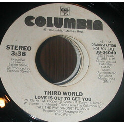 Third World Love Is Out To Get You Vinyl 7" USED
