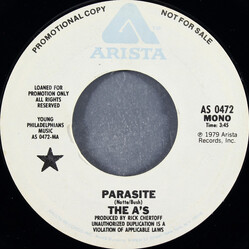 The A's Parasite USED VINYL 7INCH 45 RPM PROMO STYRENE STEREO MONO