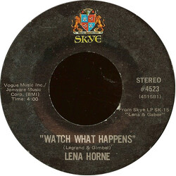 Lena Horne Rocky Raccoon / Watch What Happens Vinyl 7" USED