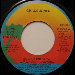 Grace Jones On Your Knees USED VINYL 7INCH 45 RPM PROMO